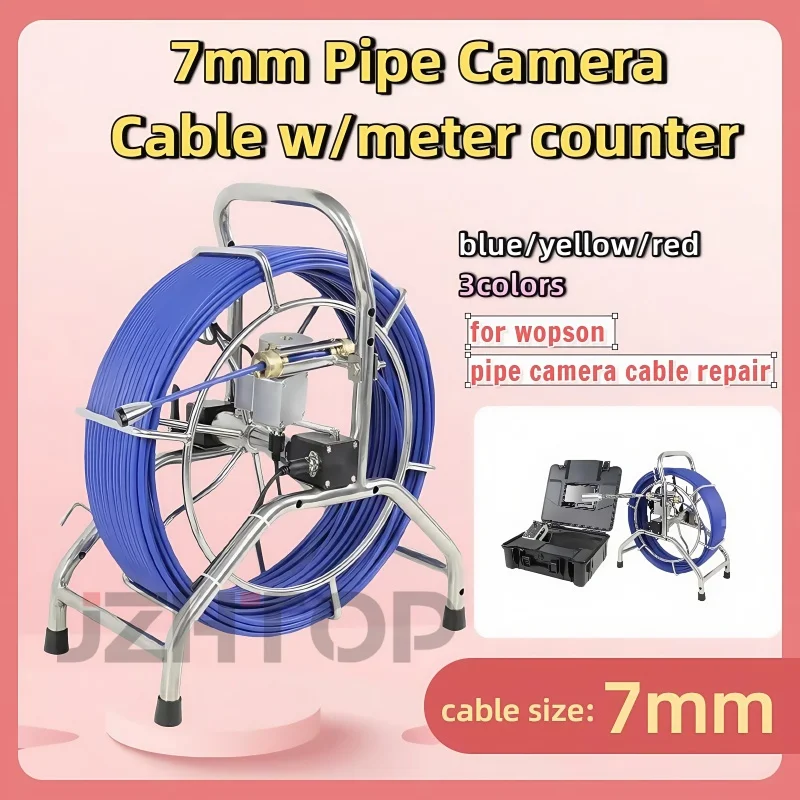 60meter 7mm Hard Cable With Meter Counter Cable Coil For Wopson Pipe Inspection Camera System Replace Repairement
60meter 7mm Hard Cable With Meter Counter Cable Coil For Wopson Pipe Inspection Camera System Replace Repairement