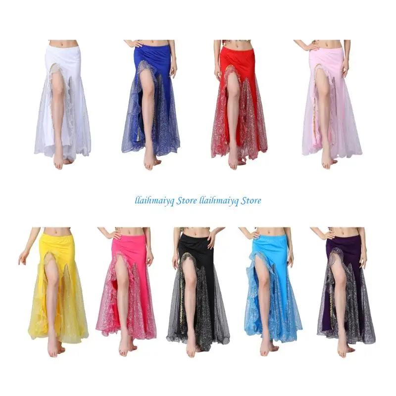 573B Dancing Skirt Belly Dance Outfit,Sequins Slit Flowy Maxi Skirt Belly Dance Skirt
573B Dancing Skirt Belly Dance Outfit,Sequins Slit Flowy Maxi Skirt Belly Dance Skirt