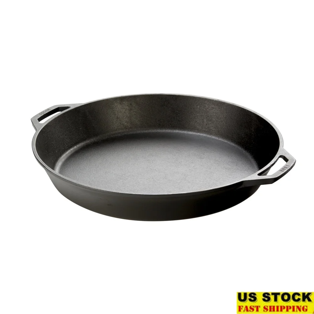 17 Inch Cast Iron Dual Handle Pan Pre-Seasoned Nonstick Cookware Oven Grill Campfire Safe Easy Clean High Heat Cooking
17 Inch Cast Iron Dual Handle Pan Pre-Seasoned Nonstick Cookware Oven Grill Campfire Safe Easy Clean High Heat Cooking
