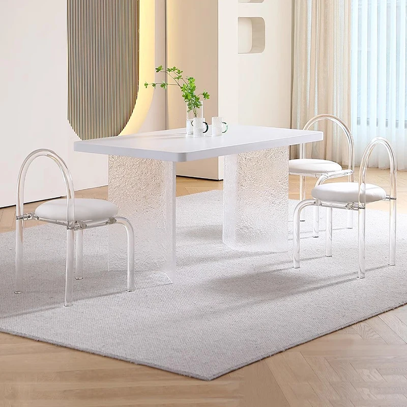 Acrylic Kitchen Dining Table Modern Luxury Balcony Mesa Lateral Coffee Dining Table Livingroom Salon Mesa Garden Furniture Sets
Acrylic Kitchen Dining Table Modern Luxury Balcony Mesa Lateral Coffee Dining Table Livingroom Salon Mesa Garden Furniture Sets