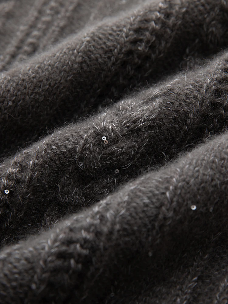 Sold out Sold out Cashmere Sweater Pleated Glitter Collar Cable Knit Pullover Autumn Winter Soft Cashmere Knitwear Comfy Top
Sold out Sold out Cashmere Sweater Pleated Glitter Collar Cable Knit Pullover Autumn Winter Soft Cashmere Knitwear Comfy Top