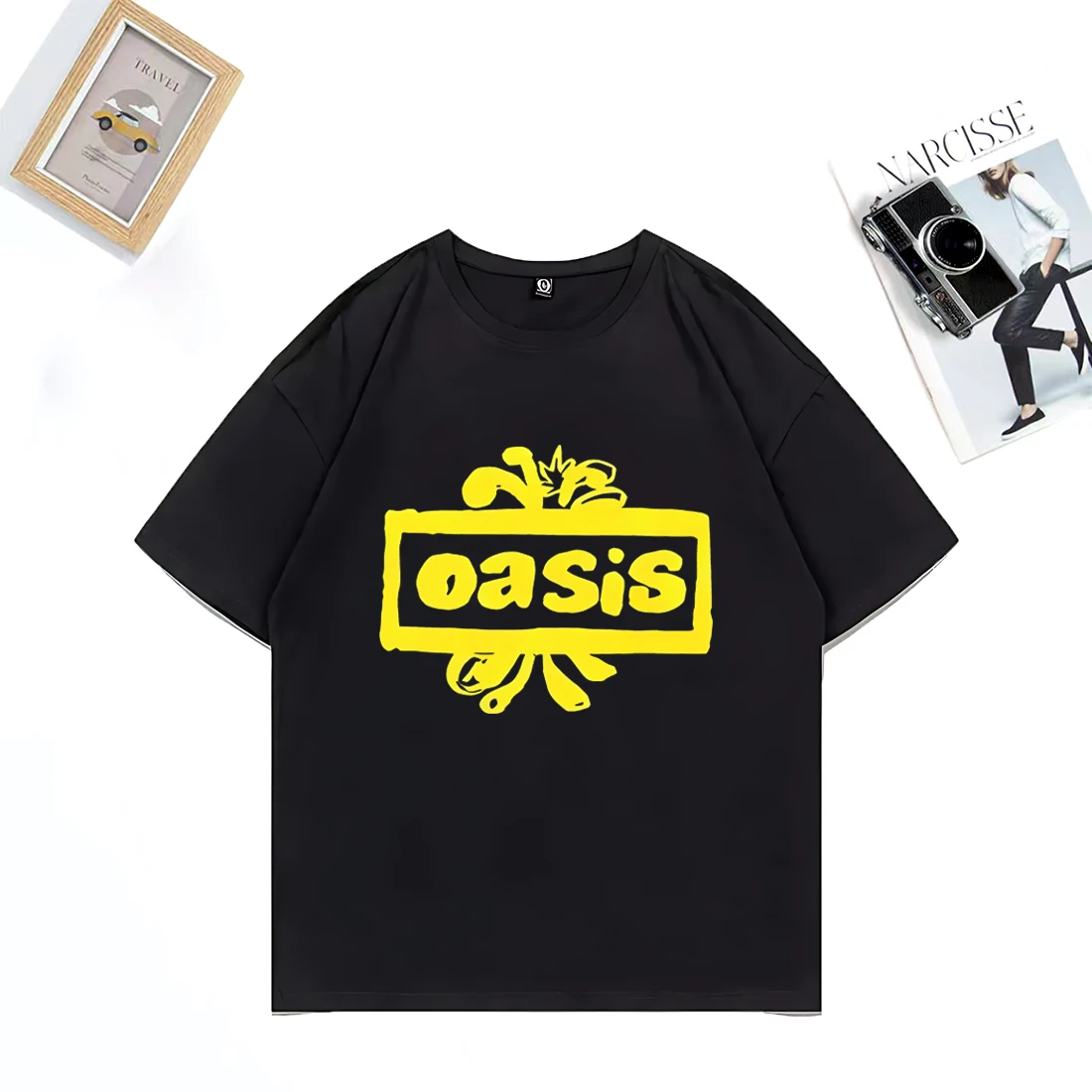 Popular New Style Short-sleeved T-shirt 2025 Oasis Rock Band Around Loose with The Same Men and Women Comfortable clothing
Popular New Style Short-sleeved T-shirt 2025 Oasis Rock Band Around Loose with The Same Men and Women Comfortable clothing