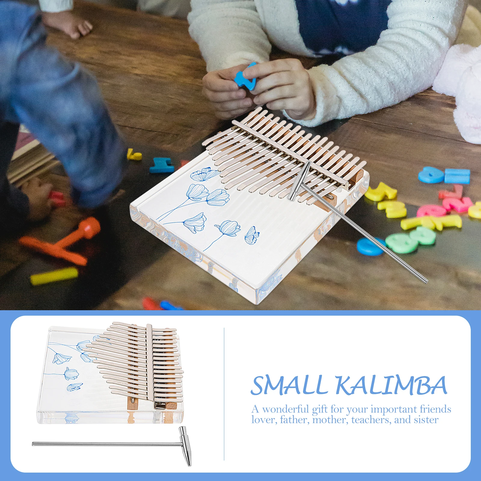 Kalynba Finger Piano Gift Mini Kalimba Music Instrument Delicate Thumb Kids Metal 
Kalynba Finger Piano Gift Mini Kalimba Music Instrument Delicate Thumb Kids Metal