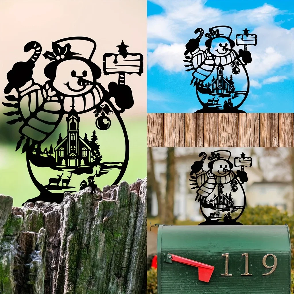 1pc Metal Snowman Mailbox Topper Personalized Home Garden Decoration Mailbox Cover Mailbox Room Decoration Outdoor Home Decor
1pc Metal Snowman Mailbox Topper Personalized Home Garden Decoration Mailbox Cover Mailbox Room Decoration Outdoor Home Decor