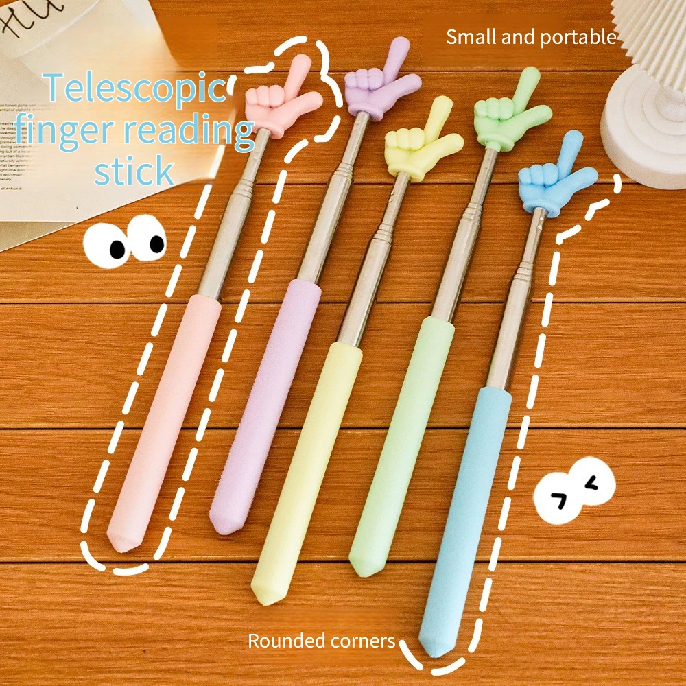Cute Telescopic Finger Pointer Stick Retractable Reading Guide Stick for Teachers Kids Classroom Home Learning Teaching Supplies
Cute Telescopic Finger Pointer Stick Retractable Reading Guide Stick for Teachers Kids Classroom Home Learning Teaching Supplies