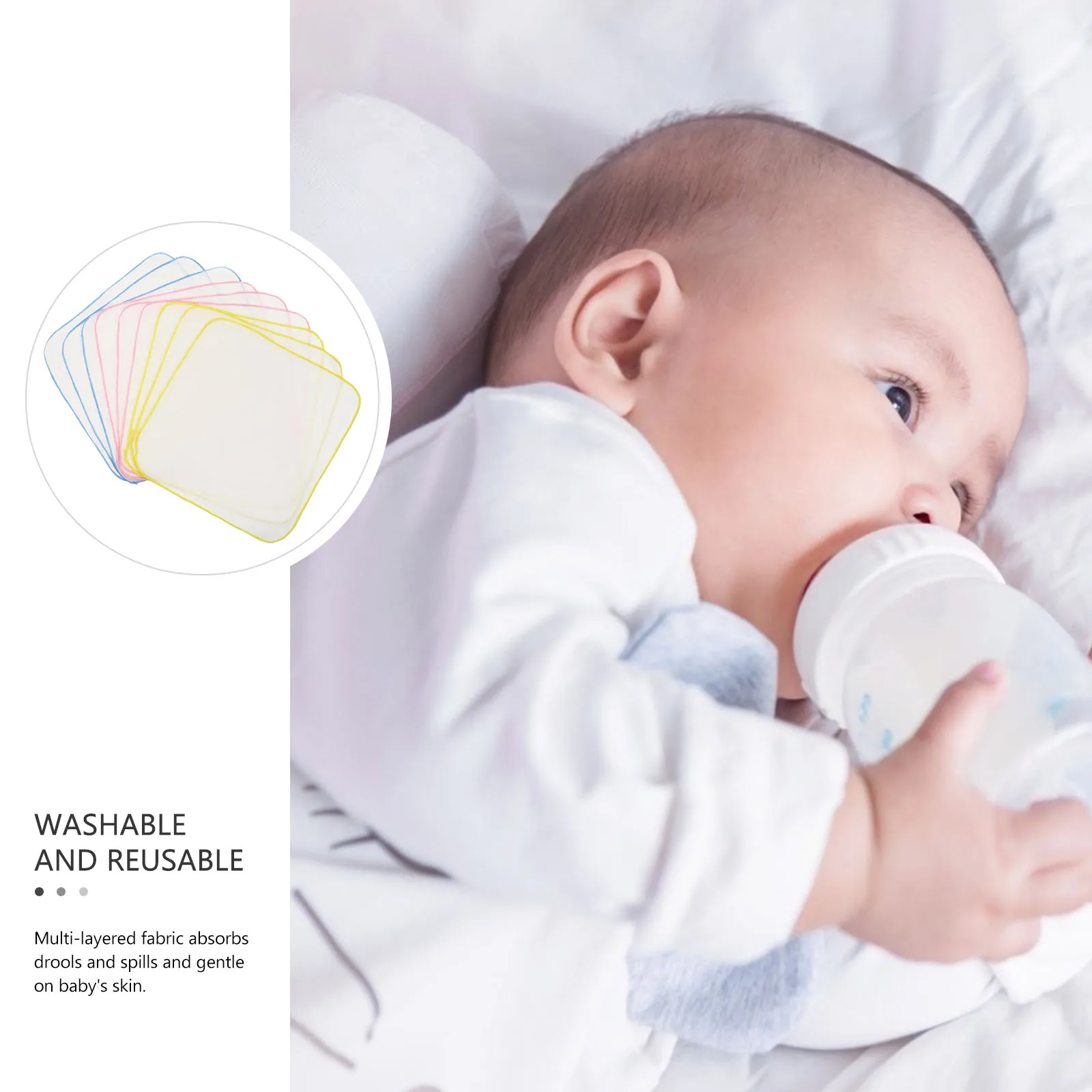 9Pcs Baby Bibs Burp Cloths Double Layer Cotton Infant Drool Bibs Reusable Baby Burping Towels Washable Burping Towels
9Pcs Baby Bibs Burp Cloths Double Layer Cotton Infant Drool Bibs Reusable Baby Burping Towels Washable Burping Towels