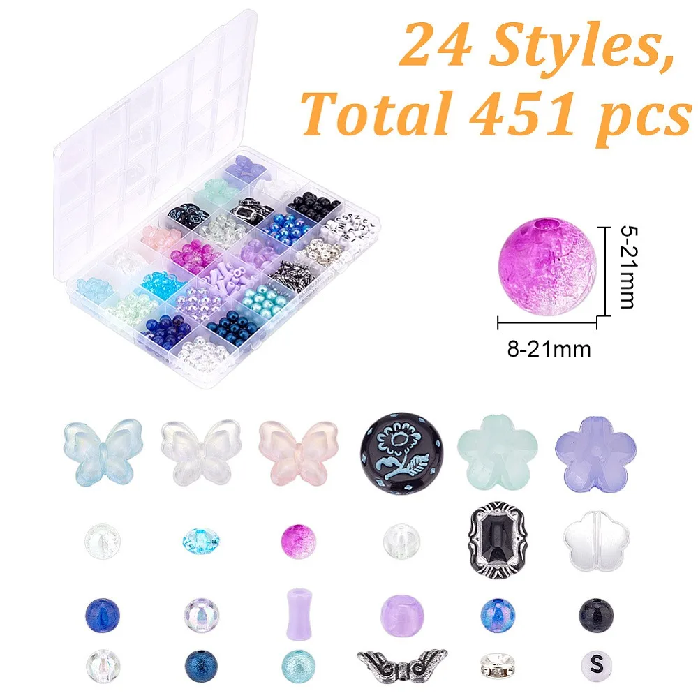 451Pcs 24 Styles Acrylic Beads Mixed Shapes Mixed Shapes 8~21mm Hole: 1~2mm
451Pcs 24 Styles Acrylic Beads Mixed Shapes Mixed Shapes 8~21mm Hole: 1~2mm