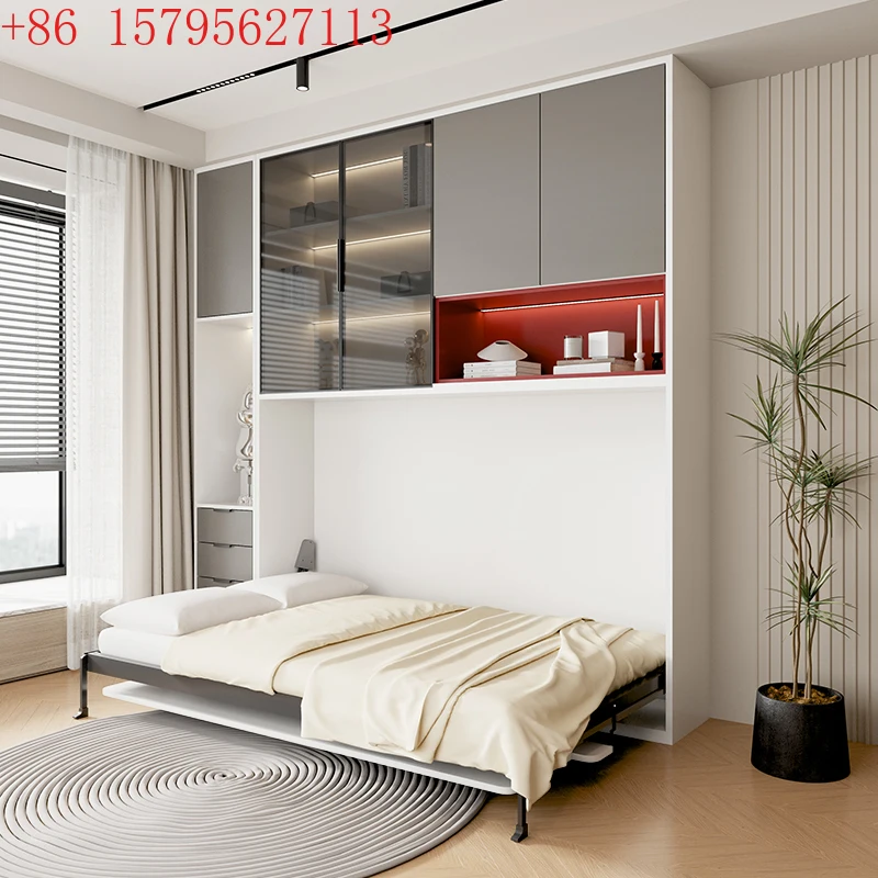 Light luxury cream invisible bed with study desk multi-function room rollover bed
Light luxury cream invisible bed with study desk multi-function room rollover bed
