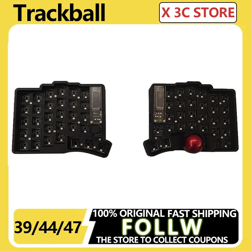 Trackball 39/44/47/59 Kit Split Keyboard MX/Choc Switch Support VIAL Hot Plug RP2040 RGB Ergonomic PC Split Mechanical Keyboard
Trackball 39/44/47/59 Kit Split Keyboard MX/Choc Switch Support VIAL Hot Plug RP2040 RGB Ergonomic PC Split Mechanical Keyboard