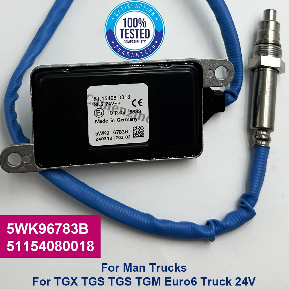 High Quality Truck Nitrogen Nox Oxygen Sensor 5WK96783B 5WK96783A 51154080018 For MAN Truck Models TGX TGS TGL TGM Euro6
High Quality Truck Nitrogen Nox Oxygen Sensor 5WK96783B 5WK96783A 51154080018 For MAN Truck Models TGX TGS TGL TGM Euro6