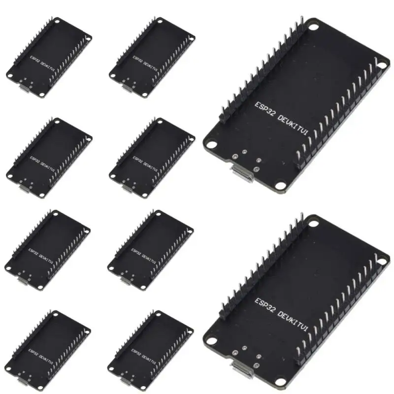 Макетная плата ESP32, беспроводной модуль Wi-Fi Bluetooth, сверхнизкое энергопотребление, двухъядерный 30-контактный ESP32-WROOM-32S 32D ESP 32
Макетная плата ESP32, беспроводной модуль Wi-Fi Bluetooth, сверхнизкое энергопотребление, двухъядерный 30-контактный ESP32-WROOM-32S 32D ESP 32 