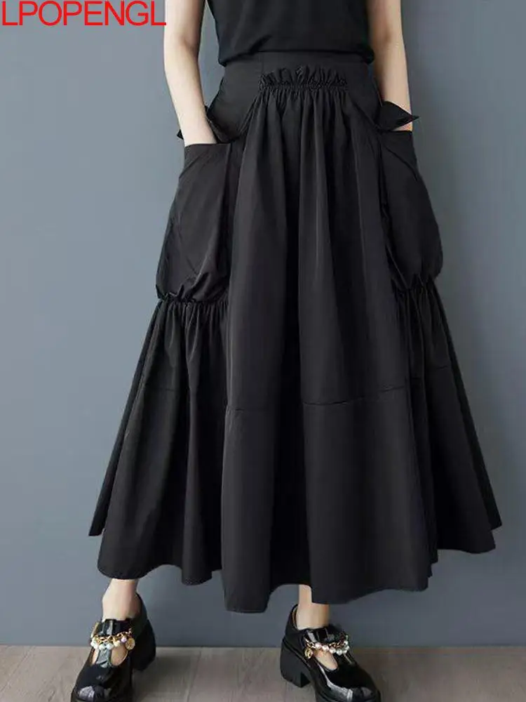 2026 Woman Spring And Summer Fashion Large Pocket Half Length Skirt Loose Casual Solid Color Irregular Temperament Pleated Skirt
2026 Woman Spring And Summer Fashion Large Pocket Half Length Skirt Loose Casual Solid Color Irregular Temperament Pleated Skirt