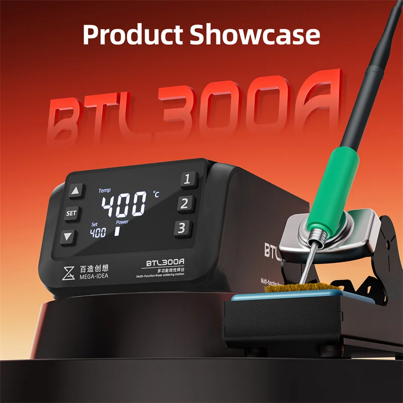 Qianli MEGA-IDEA BTL300A Multifunction Linear Soldering Station Intelligent Digital Display Rapid Heating Welding Rework Station