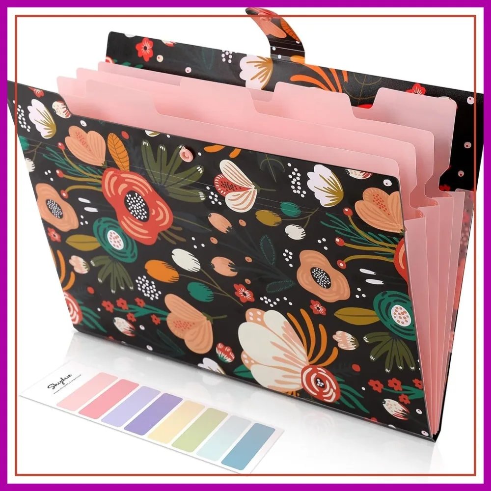5 Pocket Expanding File Folder, Floral Accordion Organizer for Documents, Receipts, School Office Supplies
5 Pocket Expanding File Folder, Floral Accordion Organizer for Documents, Receipts, School Office Supplies