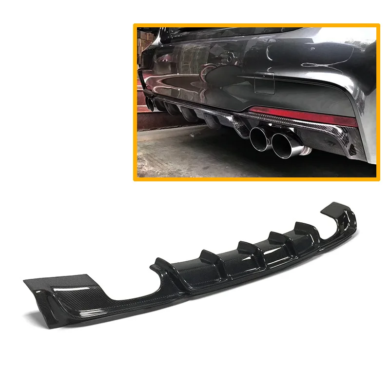 Suitable for BMW 3 Series F30/F35 sports modified MT carbon fiber bilateral four rear lip manufacturers wholesale 
Suitable for BMW 3 Series F30/F35 sports modified MT carbon fiber bilateral four rear lip manufacturers wholesale