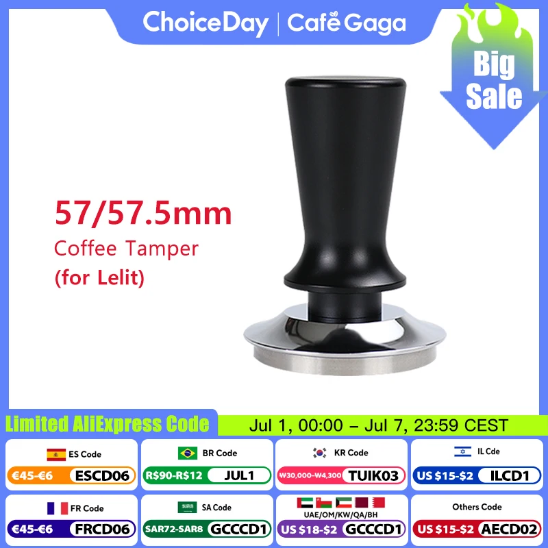 57mm 57.5mm Coffee Tamper Constant Pressure Springs Calibrated Tamping For Lelit Anna Anita Tools Flat Base Espresso Accessories
57mm 57.5mm Coffee Tamper Constant Pressure Springs Calibrated Tamping For Lelit Anna Anita Tools Flat Base Espresso Accessories