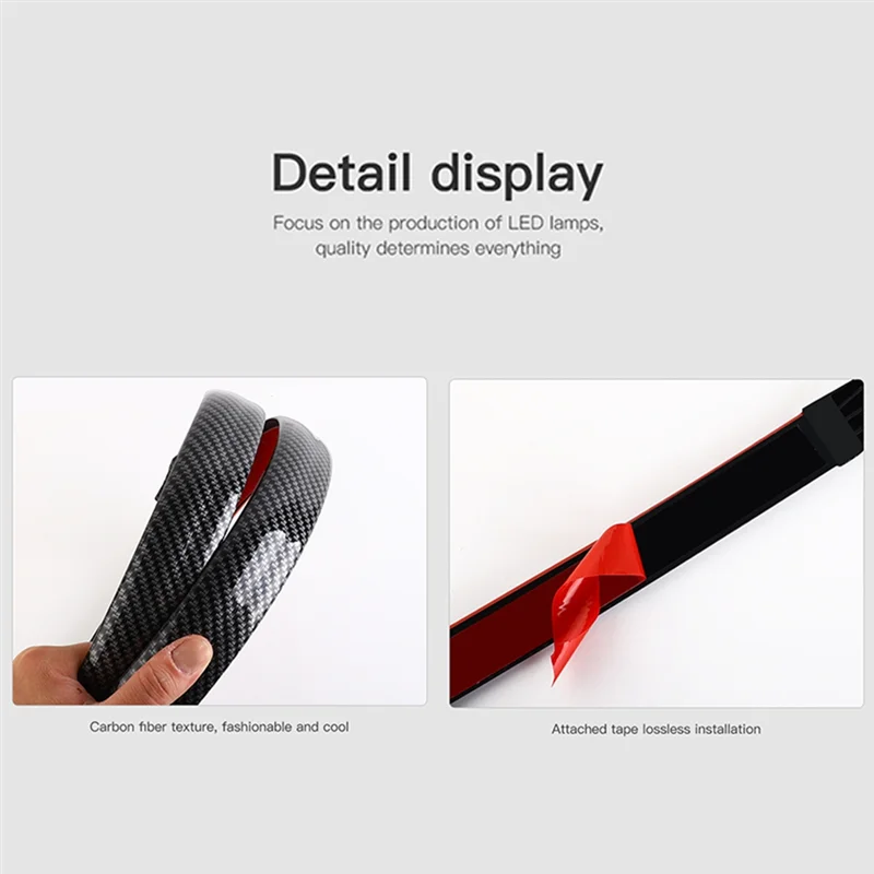 A10E-Universal Car Carbon Fiber Tail Light Bar LED Multi-Function Streamer Turn Tail Light Modified High-Mounted Brake Light
A10E-Universal Car Carbon Fiber Tail Light Bar LED Multi-Function Streamer Turn Tail Light Modified High-Mounted Brake Light