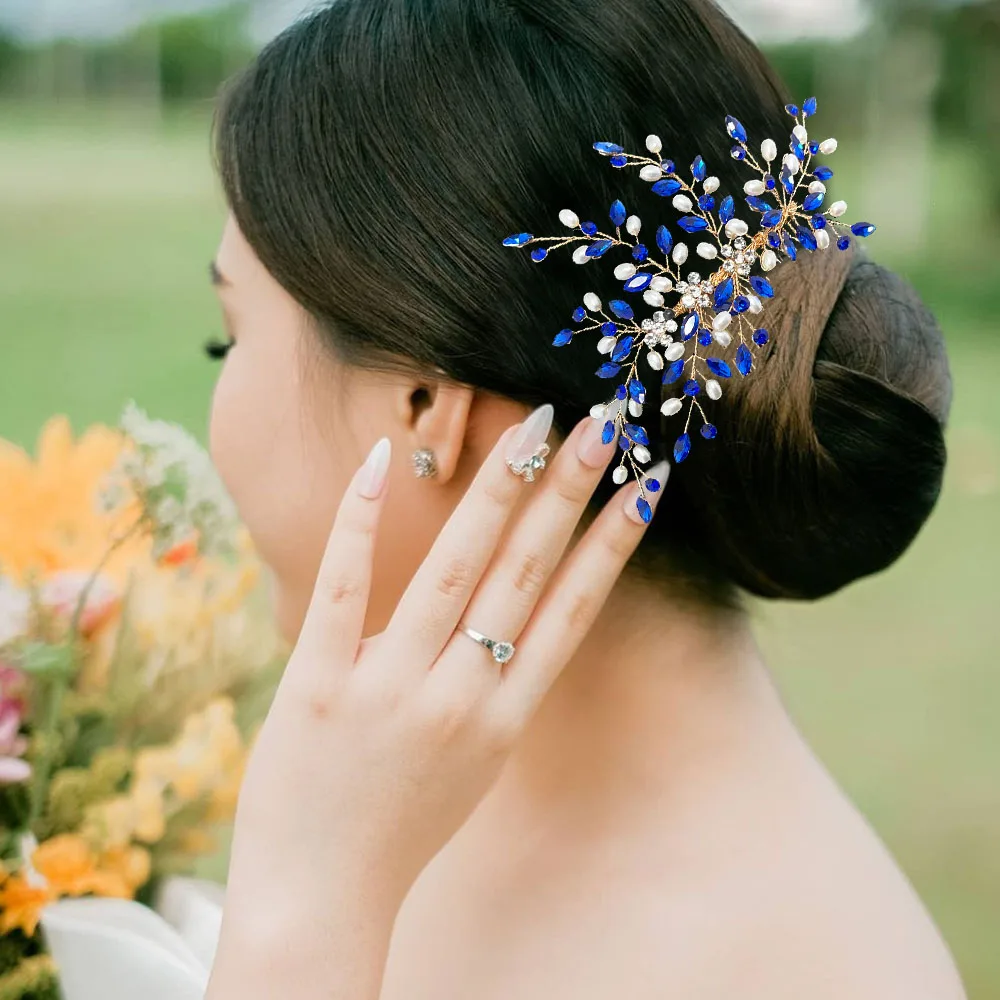 DZ203 Blue Crystal Princess Headdress Wedding Hair Accessories Party Gifts Bridal Hairpin Comb Bride Hair Clip Pearl Headwear
DZ203 Blue Crystal Princess Headdress Wedding Hair Accessories Party Gifts Bridal Hairpin Comb Bride Hair Clip Pearl Headwear