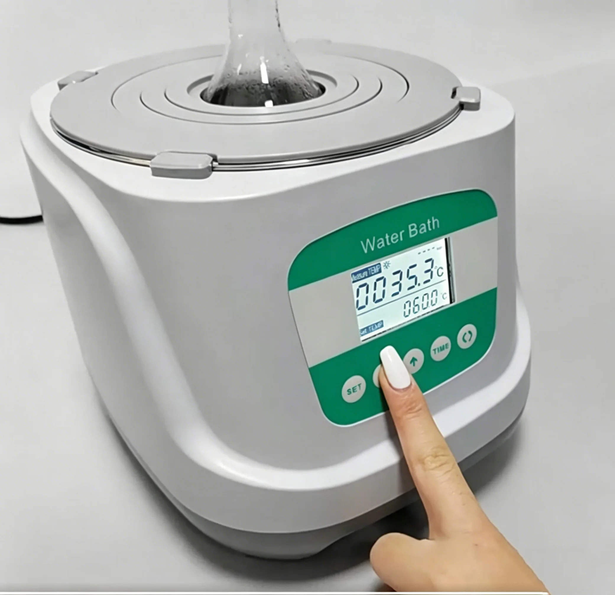 Digital Constant Temperature Water Bath with Magnetic Stirring & Anti-Dry Burning Protection 2.4L Lab Thermostatic Bath
Digital Constant Temperature Water Bath with Magnetic Stirring & Anti-Dry Burning Protection 2.4L Lab Thermostatic Bath