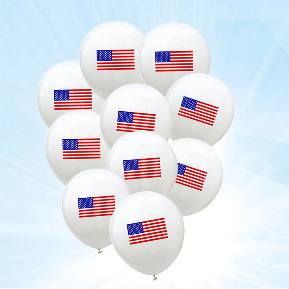 10pcs 12 Inch Flag Print Latex Balloon Round Balloon For Independence Day Wedding Baby Shower Party Festival Decoration Supplies
10pcs 12 Inch Flag Print Latex Balloon Round Balloon For Independence Day Wedding Baby Shower Party Festival Decoration Supplies