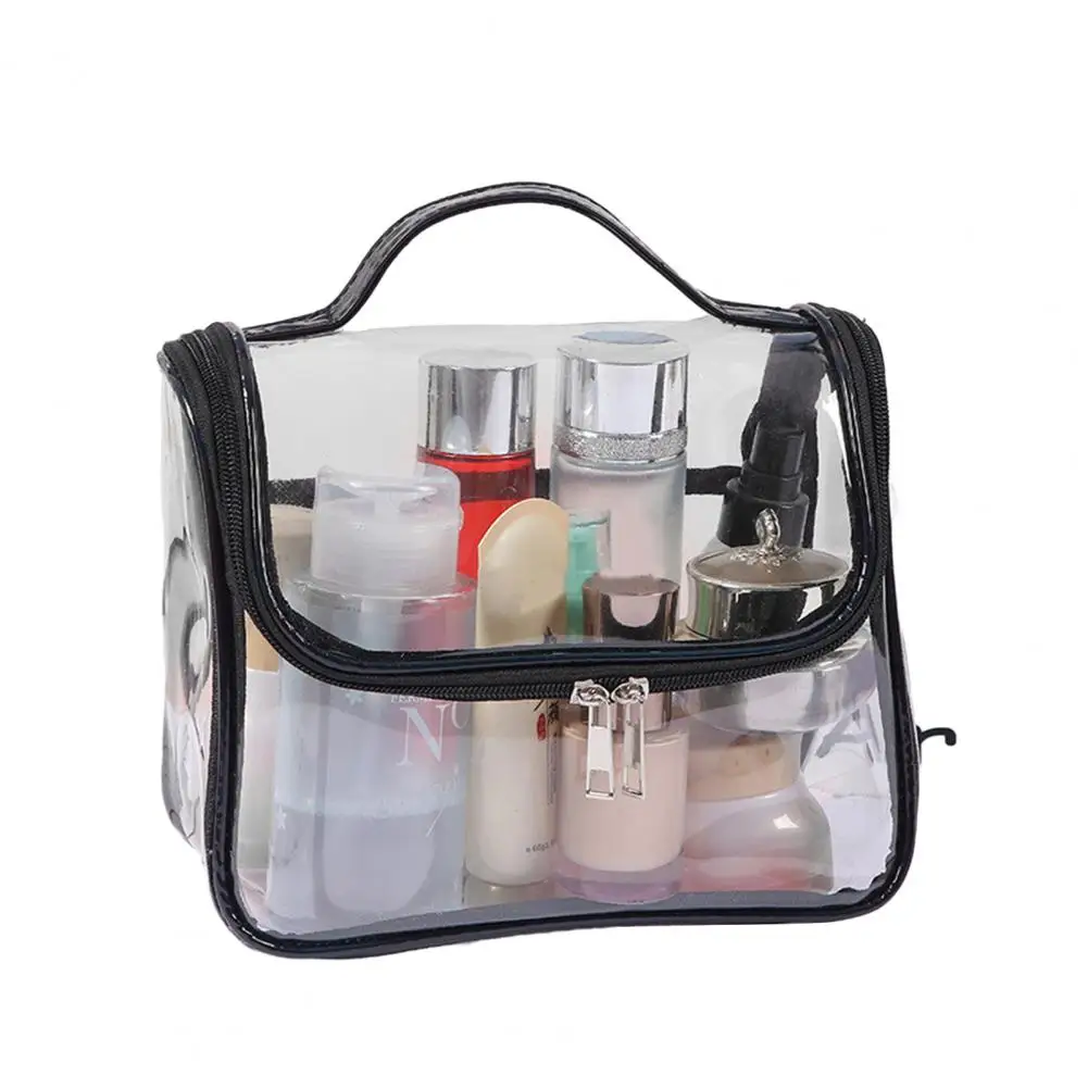 Cosmetic Bag PVC Transparent Waterproof Spacious Makeup Bag for Travel Storage Accessories
Cosmetic Bag PVC Transparent Waterproof Spacious Makeup Bag for Travel Storage Accessories