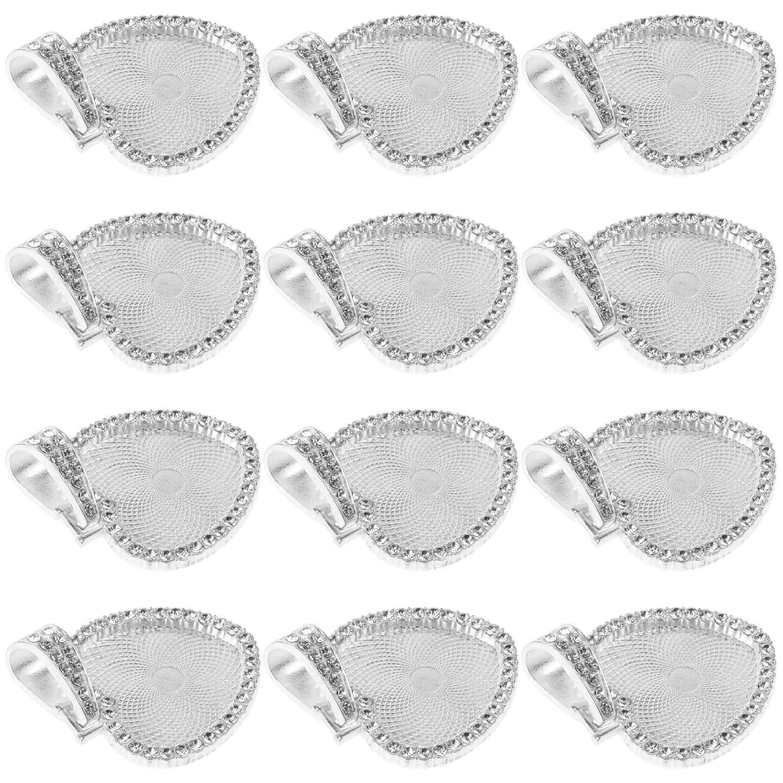 12Set Heart Pendant Tray Rhinestone Sublimation Bezel for DIY Jewelry Making Craft Supplies Decorative Pendant Bases
12Set Heart Pendant Tray Rhinestone Sublimation Bezel for DIY Jewelry Making Craft Supplies Decorative Pendant Bases