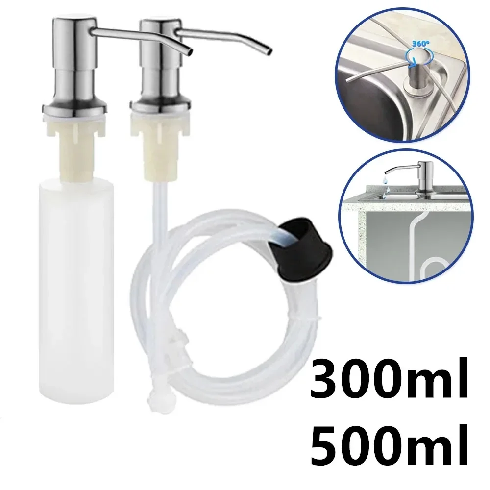 Sink Liquid Soap Dispenser Pump Stainless Steel Liquid Soap Bottle Sink Mount Hand Pressure Soap Dispenser Bottle Kitchen Pumps
Sink Liquid Soap Dispenser Pump Stainless Steel Liquid Soap Bottle Sink Mount Hand Pressure Soap Dispenser Bottle Kitchen Pumps