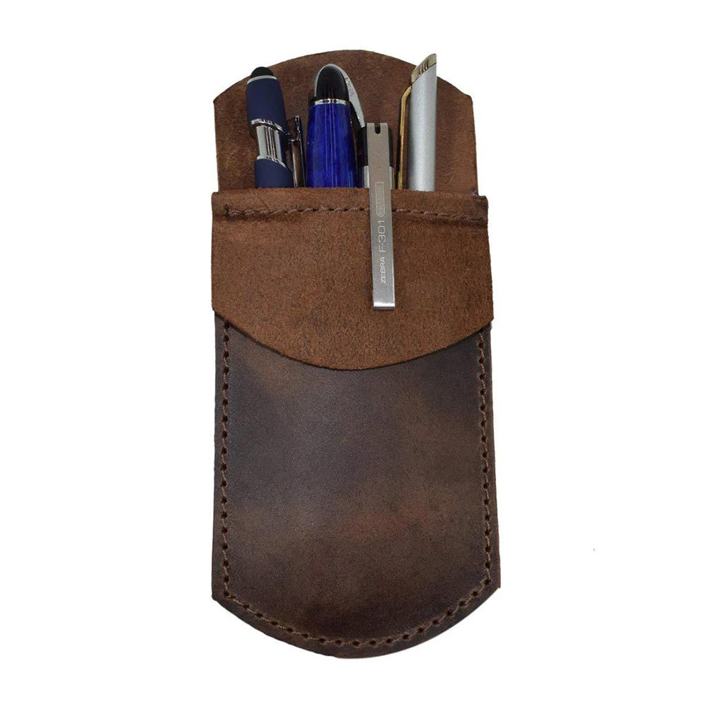 Case Vintage Pencil Holder Bag Handmade Hand Stitched Brown Special Design For Office College Use Pen Protective
Case Vintage Pencil Holder Bag Handmade Hand Stitched Brown Special Design For Office College Use Pen Protective
