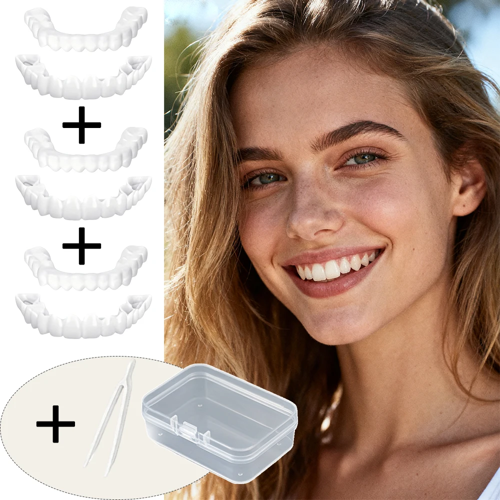 Youthful Fresh Style Teeth Veneers Reusable Instant Smile Whitening Bright Design for Students and Teenagers H2931
Youthful Fresh Style Teeth Veneers Reusable Instant Smile Whitening Bright Design for Students and Teenagers H2931
