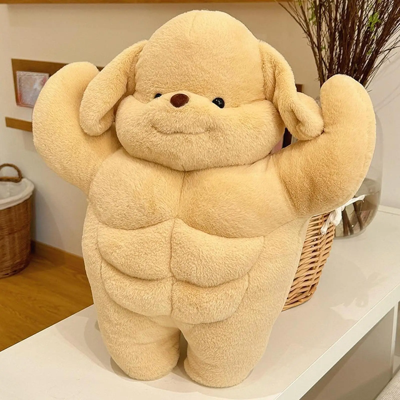 Muscle Dog Plush Toy Stuffed Dog 19.69" Decorative Collectible Stuffed Animal Plush Figures for Bedroom Living Room Car Decor
Muscle Dog Plush Toy Stuffed Dog 19.69" Decorative Collectible Stuffed Animal Plush Figures for Bedroom Living Room Car Decor