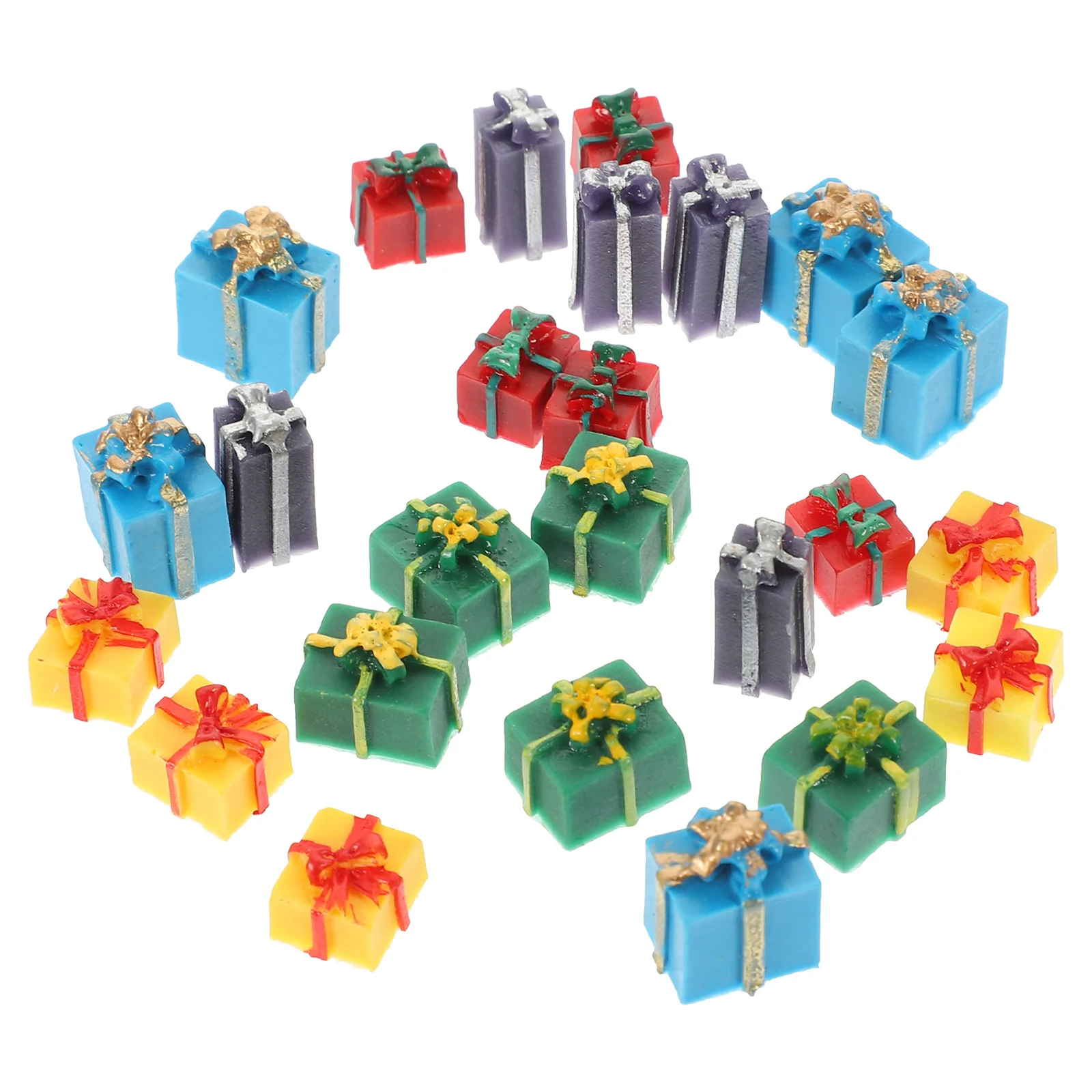 25pcs Miniature Resin Gift Boxes Models Yellow Green House Christmas Decorations Craft Displays Scene
25pcs Miniature Resin Gift Boxes Models Yellow Green House Christmas Decorations Craft Displays Scene