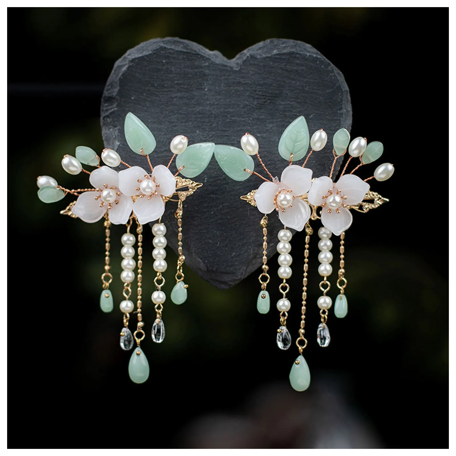 2pcs Vintage Fringe Hair Clips Glaze Flower Hairpin Chinese Hanfu Hair Accessories Classic Wedding Headpiece Party Barrettes
2pcs Vintage Fringe Hair Clips Glaze Flower Hairpin Chinese Hanfu Hair Accessories Classic Wedding Headpiece Party Barrettes