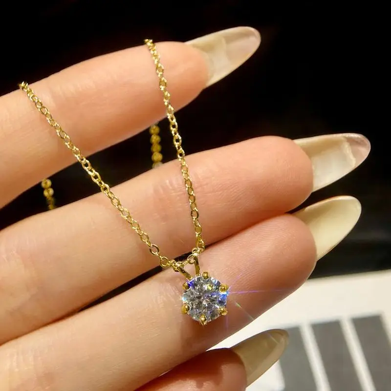 Stylever блестящий 1 карат настоящий муассанит с бриллиантом кулон свадебное ожерелье для женщин настоящее серебро 925 пробы ювелирные изделия высокого качества
Stylever блестящий 1 карат настоящий муассанит с бриллиантом кулон свадебное ожерелье для женщин настоящее серебро 925 пробы ювелирные изделия высокого качества