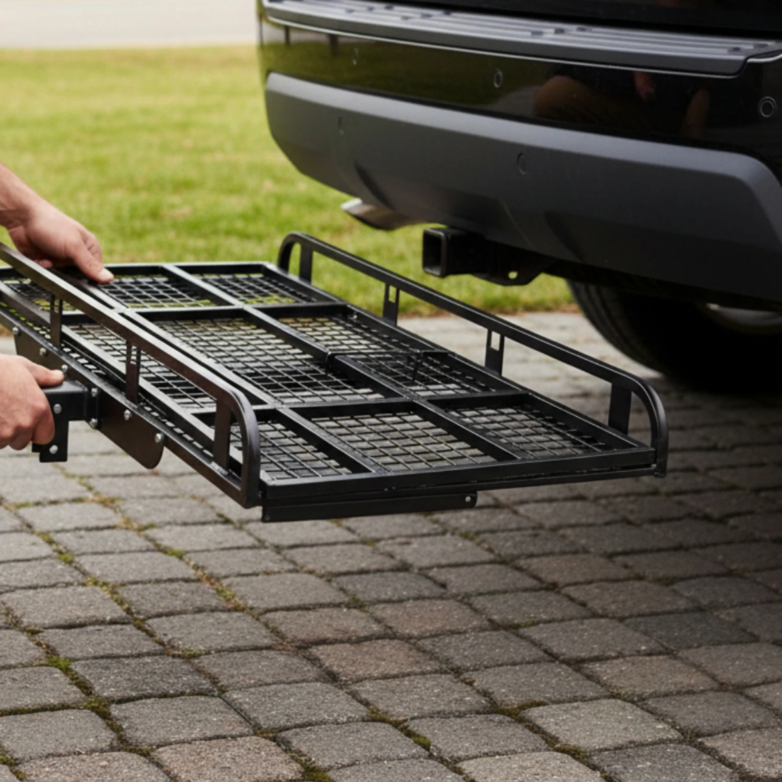 Ramp-Design Cargo Carrier 500 Lb Capacity Vehicle Hitch Cargo Carrier Vehicle Hitch Mounted Rack Reflectors
Ramp-Design Cargo Carrier 500 Lb Capacity Vehicle Hitch Cargo Carrier Vehicle Hitch Mounted Rack Reflectors