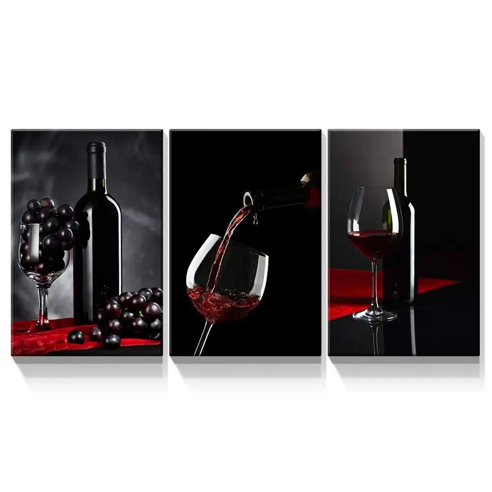 3 Panels Canvas Wall Art Red wine and glass Painting Artwork for Home Decor Stretched and Framed Ready to Hang 32x46x3 Panels
3 Panels Canvas Wall Art Red wine and glass Painting Artwork for Home Decor Stretched and Framed Ready to Hang 32x46x3 Panels
