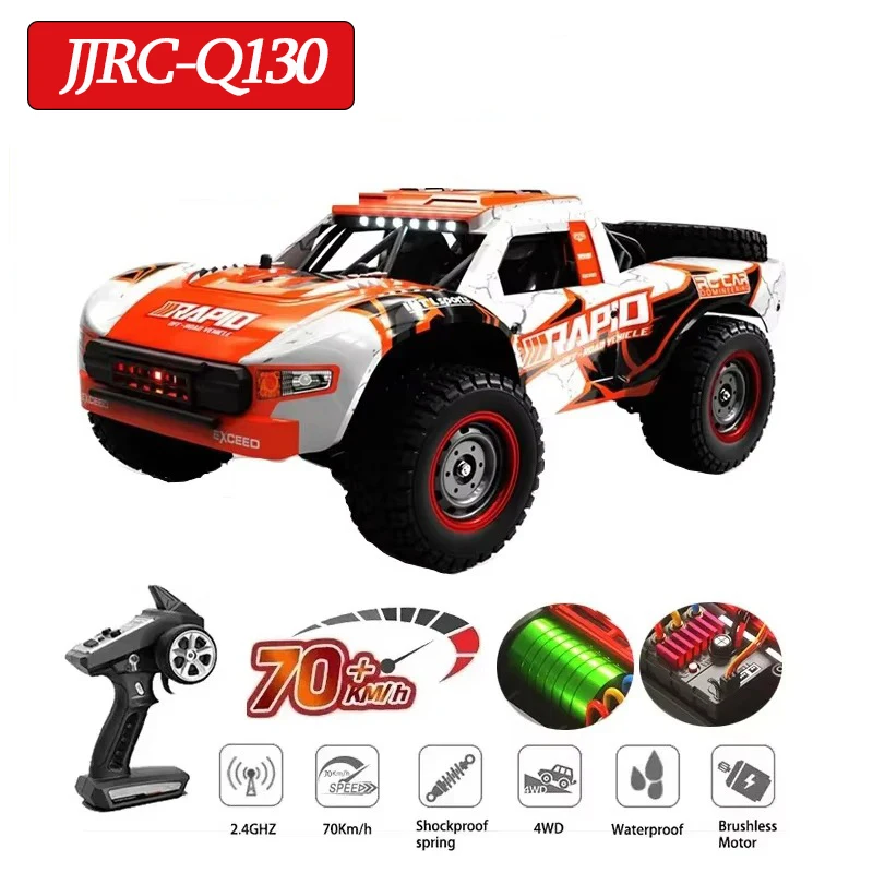 Q130 1:14 70 км/ч 4WD RC автомобиль с легким бесщеточным двигателем и дистанционным управлением, высокоскоростной дрейф-монстр-трак, игрушки для взрослых и детей
Q130 1:14 70 км/ч 4WD RC автомобиль с легким бесщеточным двигателем и дистанционным управлением, высокоскоростной дрейф-монстр-трак, игрушки для взрослых и детей
