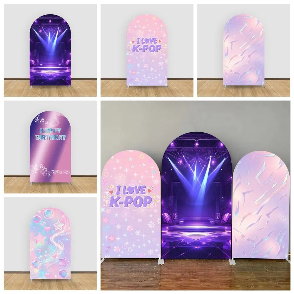 Kpop Theme Arch Backdrop Cover Purple Tattoos Music Glitter Birthday Party Baby Shower Decor Custom Elastic Arched Background
Kpop Theme Arch Backdrop Cover Purple Tattoos Music Glitter Birthday Party Baby Shower Decor Custom Elastic Arched Background