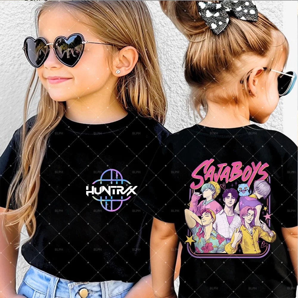 Cute KPop Demon Hunters Printed Kids T-Shirt Fashion Casual Short Sleeve Tee for Boys Girls
Cute KPop Demon Hunters Printed Kids T-Shirt Fashion Casual Short Sleeve Tee for Boys Girls