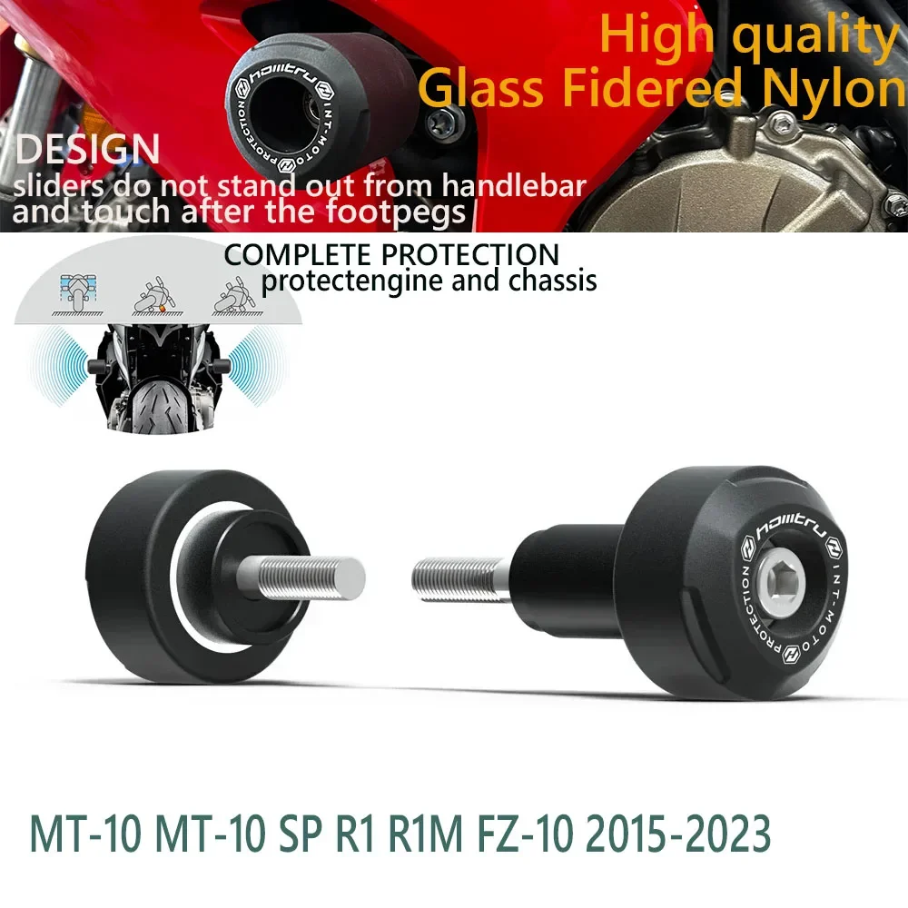 Для YAMAHA MT-10 MT-10 SP R1 R1M FZ-10 2015-2023 Бобны защиты от столкновений Прецизионный алюминиевый сплав
Для YAMAHA MT-10 MT-10 SP R1 R1M FZ-10 2015-2023 Бобны защиты от столкновений Прецизионный алюминиевый сплав