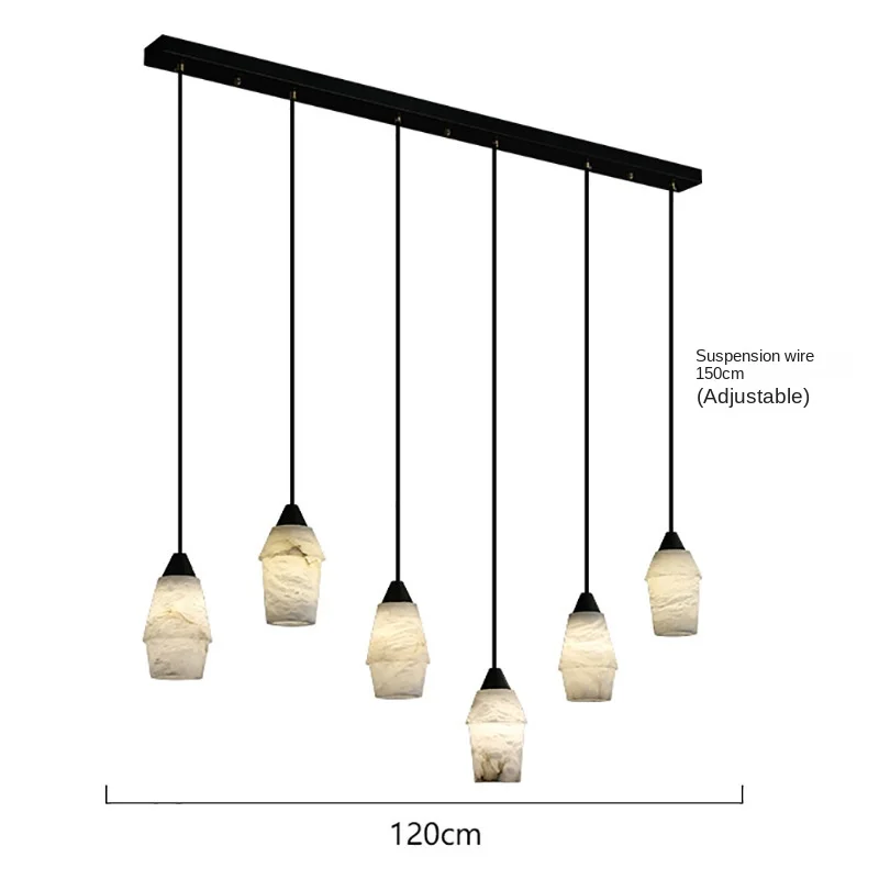 Light luxury retro high-end small chandelier marble black brass chandelier
Light luxury retro high-end small chandelier marble black brass chandelier