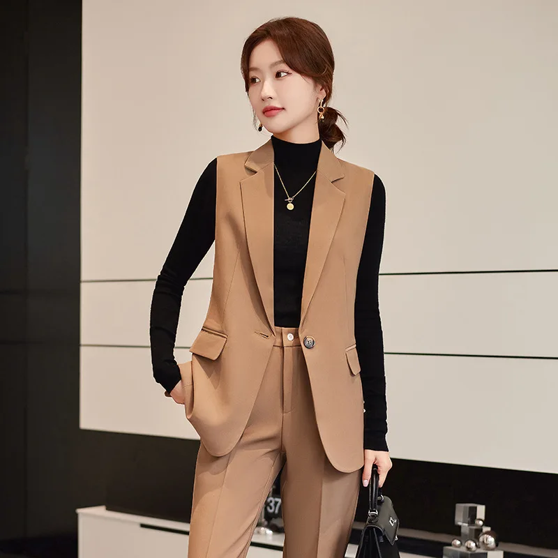 Women's Brown Suit Vest2024New Spring and Autumn This Year Popular Small Waistcoat Temperament Waistcoat Fashion Suit
Women's Brown Suit Vest2024New Spring and Autumn This Year Popular Small Waistcoat Temperament Waistcoat Fashion Suit