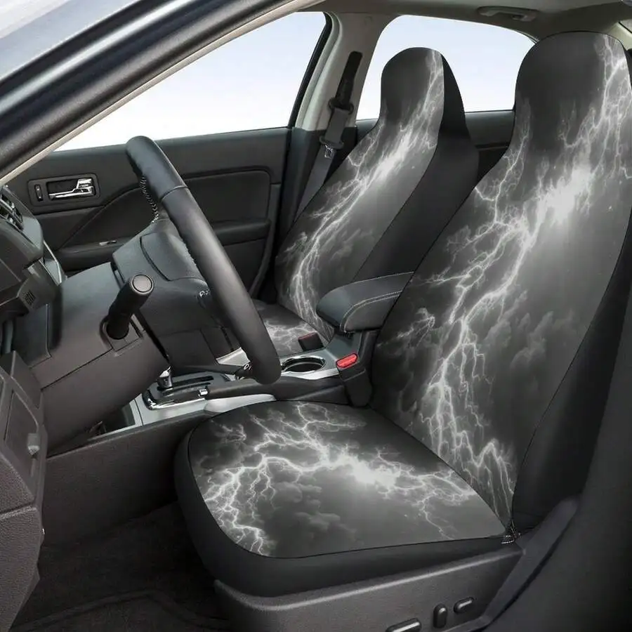 Black White Lightning Storm Car Seat Covers Universal Auto Seat Protectors For Cars SUVs Trucks
Black White Lightning Storm Car Seat Covers Universal Auto Seat Protectors For Cars SUVs Trucks