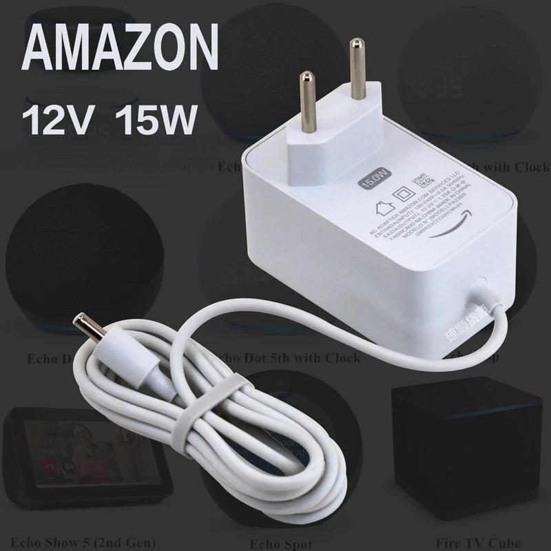 Suitable for TmallGenie Xiaodu smart speaker screen charger EchoDot3/4/5 12v 15W
Suitable for TmallGenie Xiaodu smart speaker screen charger EchoDot3/4/5 12v 15W