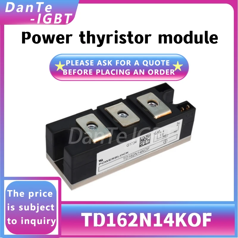 Новый модуль TD162N14KOF, тиристор TD162N14, регулятор напряжения постоянного тока, оригинальный точечный
Новый модуль TD162N14KOF, тиристор TD162N14, регулятор напряжения постоянного тока, оригинальный точечный