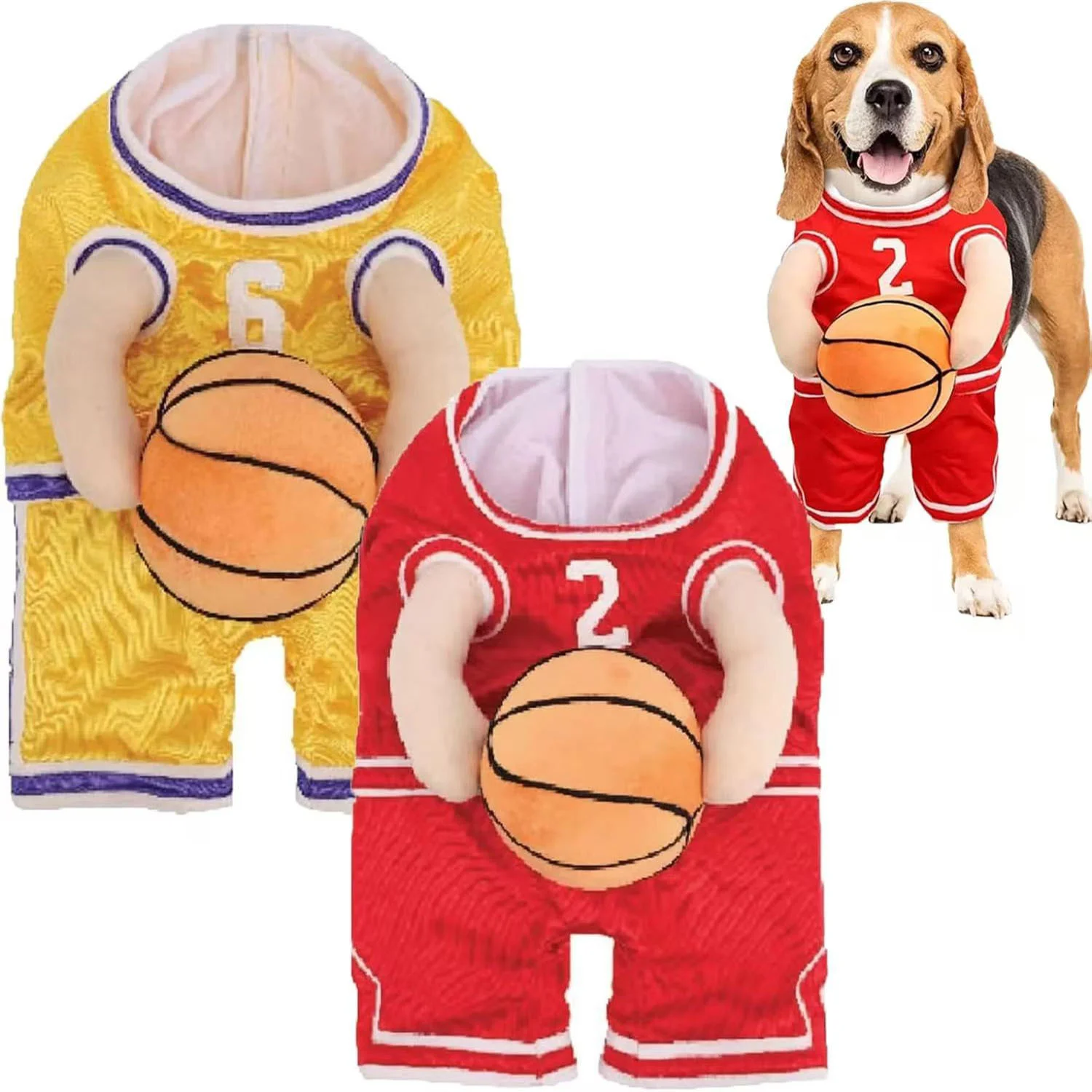 Funny Dress Up Pet Decoration Clothes Sports Outfit Halloween Christmas Cosplay Costume,Funny Dog Basketball Costume With Ball
Funny Dress Up Pet Decoration Clothes Sports Outfit Halloween Christmas Cosplay Costume,Funny Dog Basketball Costume With Ball