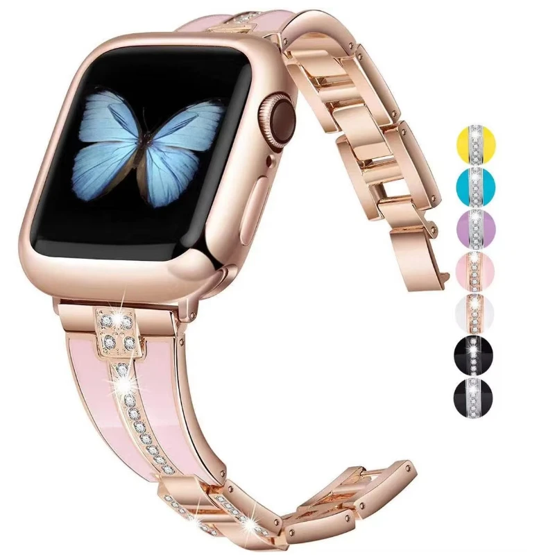 Resin+Metal Strap for Apple Watch Ultra 10 9 8 7 41mm 45mm 46mm 49mm 6 5 4 3 SE 40mm 44mm Luxury Replacement Band iWatch 3 42mm
Resin+Metal Strap for Apple Watch Ultra 10 9 8 7 41mm 45mm 46mm 49mm 6 5 4 3 SE 40mm 44mm Luxury Replacement Band iWatch 3 42mm