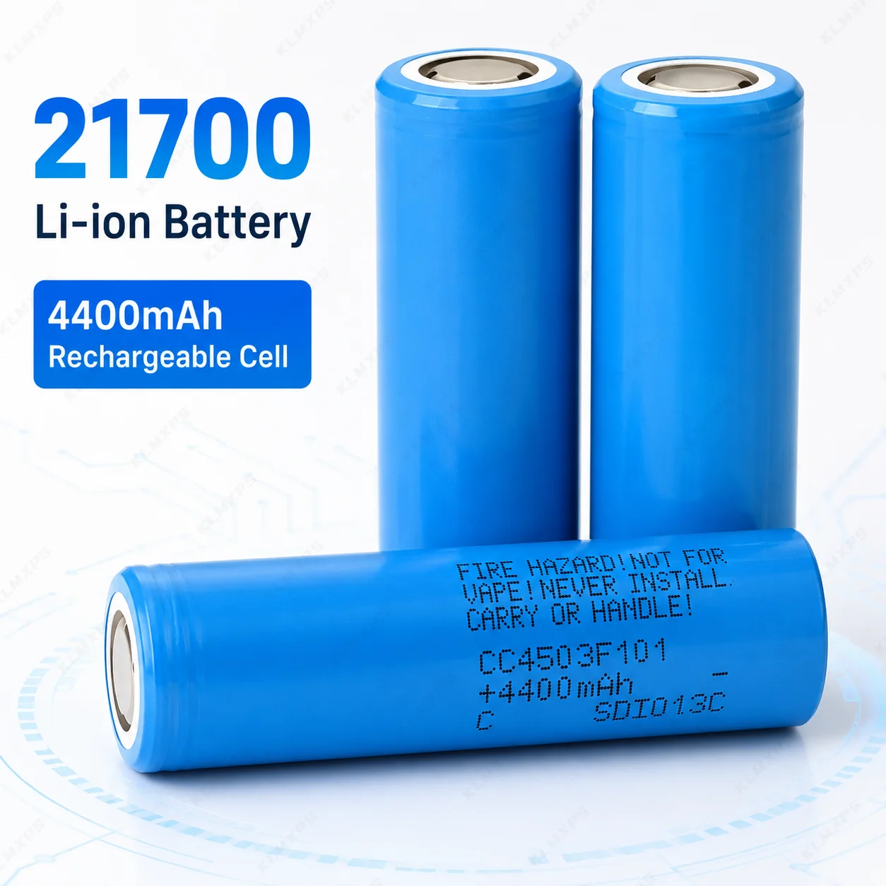 CC4503F101 21700 Li-ion Rechargeable Battery 4500mAh 3.7V 45T Lithium Cell for DIY Battery Pack Flashlight Power Tools
CC4503F101 21700 Li-ion Rechargeable Battery 4500mAh 3.7V 45T Lithium Cell for DIY Battery Pack Flashlight Power Tools