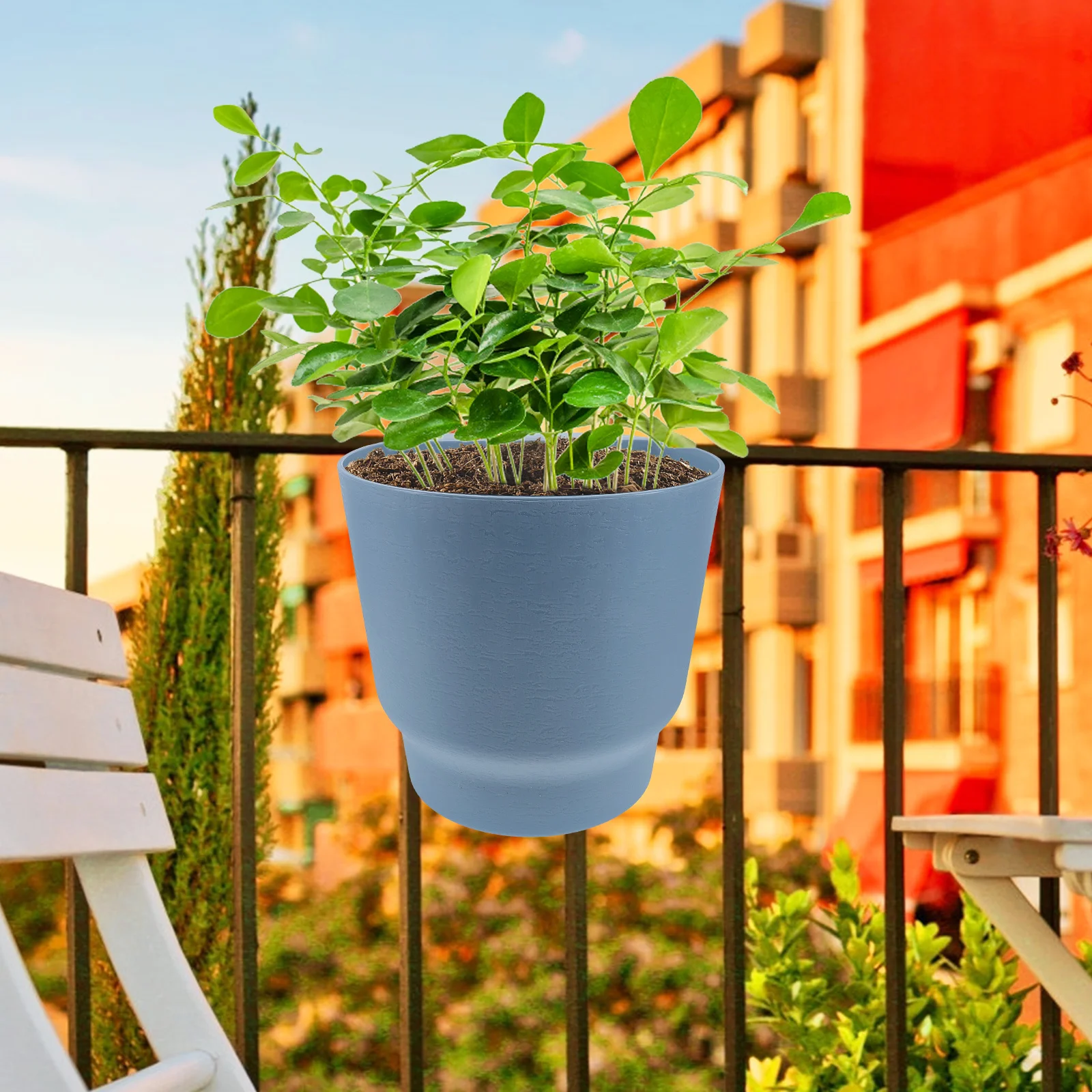 Garden Hanging Flower Pot Railing Planter Decorative Plant Container for Balcony Yard Fence Wall Mountable Greenery Display Home
Garden Hanging Flower Pot Railing Planter Decorative Plant Container for Balcony Yard Fence Wall Mountable Greenery Display Home