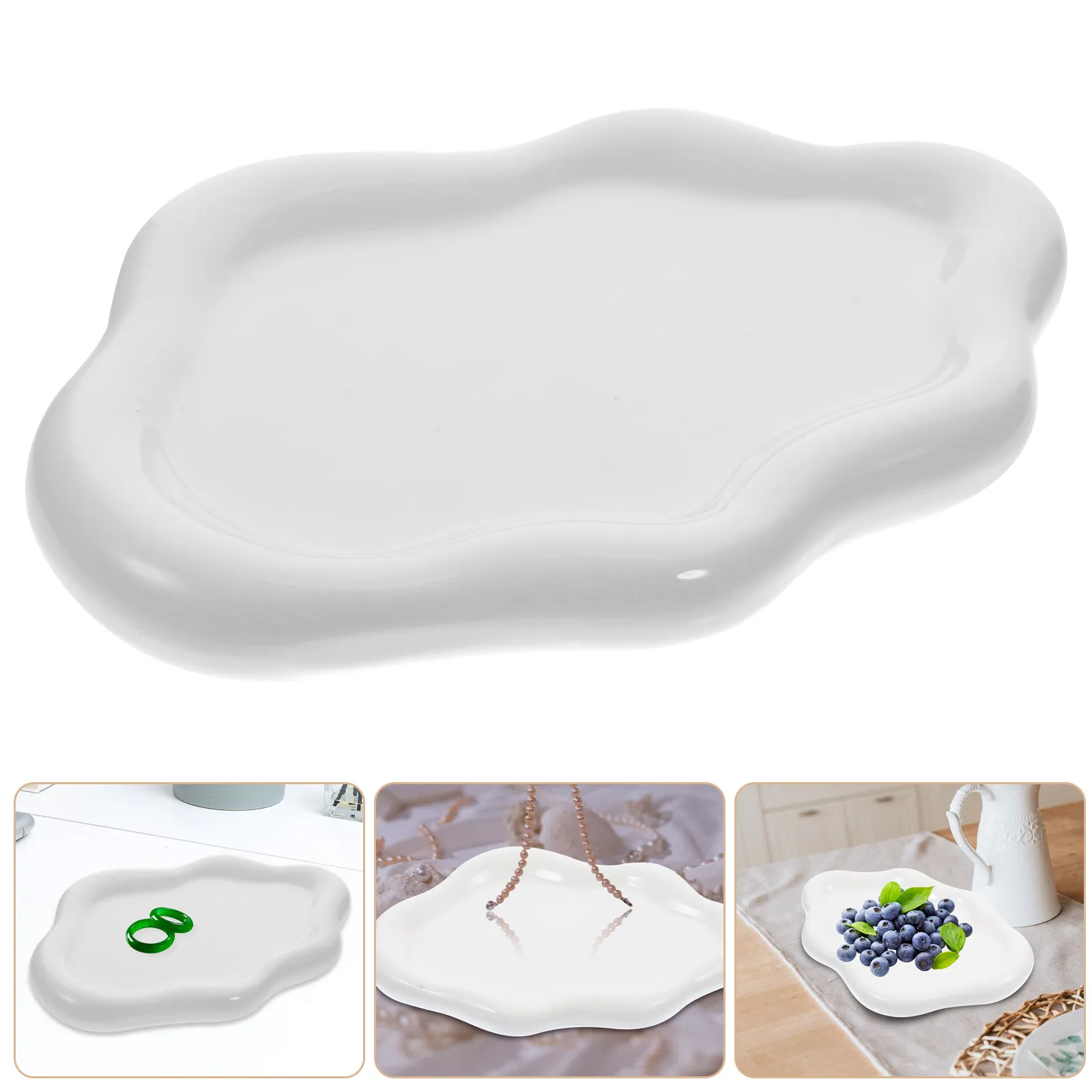 Ceramic Ring Holder Jewelry Tray Organizer Multi-Functional Trinket Dish for Rings Earrings Lipstick Desktop Decor Home Bedroom
Ceramic Ring Holder Jewelry Tray Organizer Multi-Functional Trinket Dish for Rings Earrings Lipstick Desktop Decor Home Bedroom