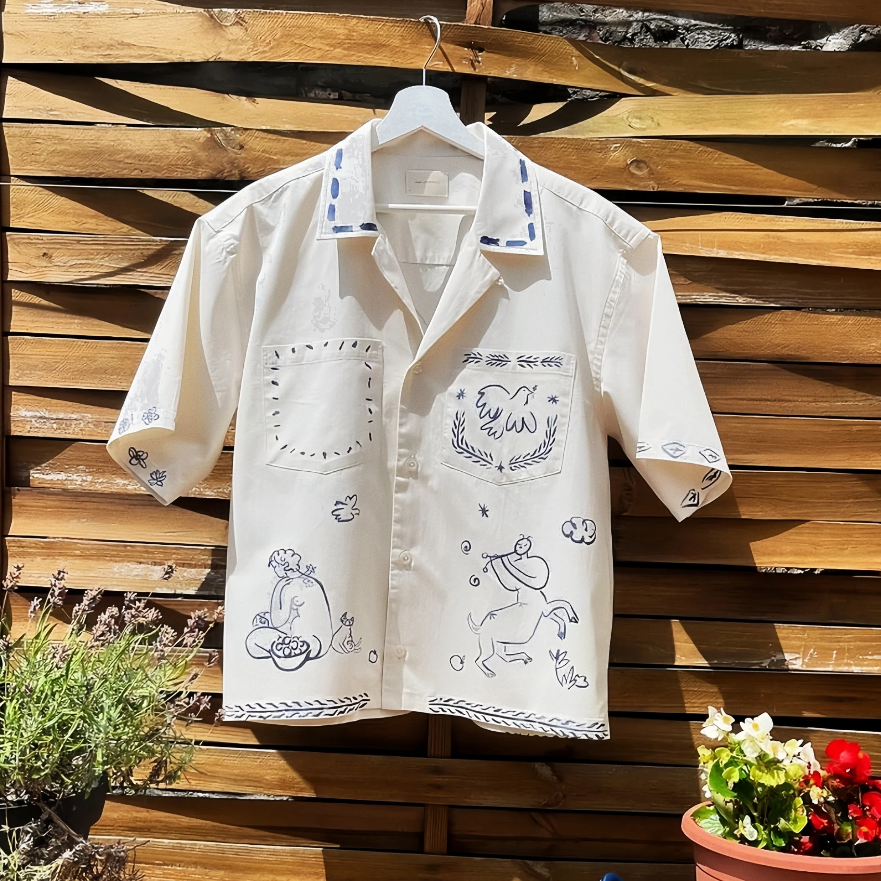 Свободный крой из чистого хлопка с креативным принтом ort Sve irt Casual Sle Summer Faion Женский irt Aime Vaion Sle
Свободный крой из чистого хлопка с креативным принтом ort Sve irt Casual Sle Summer Faion Женский irt Aime Vaion Sle